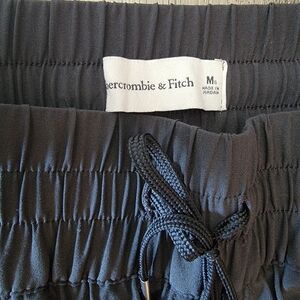 Abercrombie & Fitch Black Drawstring Waist Shorts